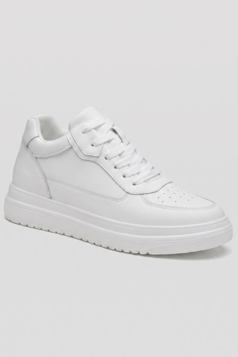 Men's Sneakers Platform Sole Contrast Stitch Lace Up Shoes