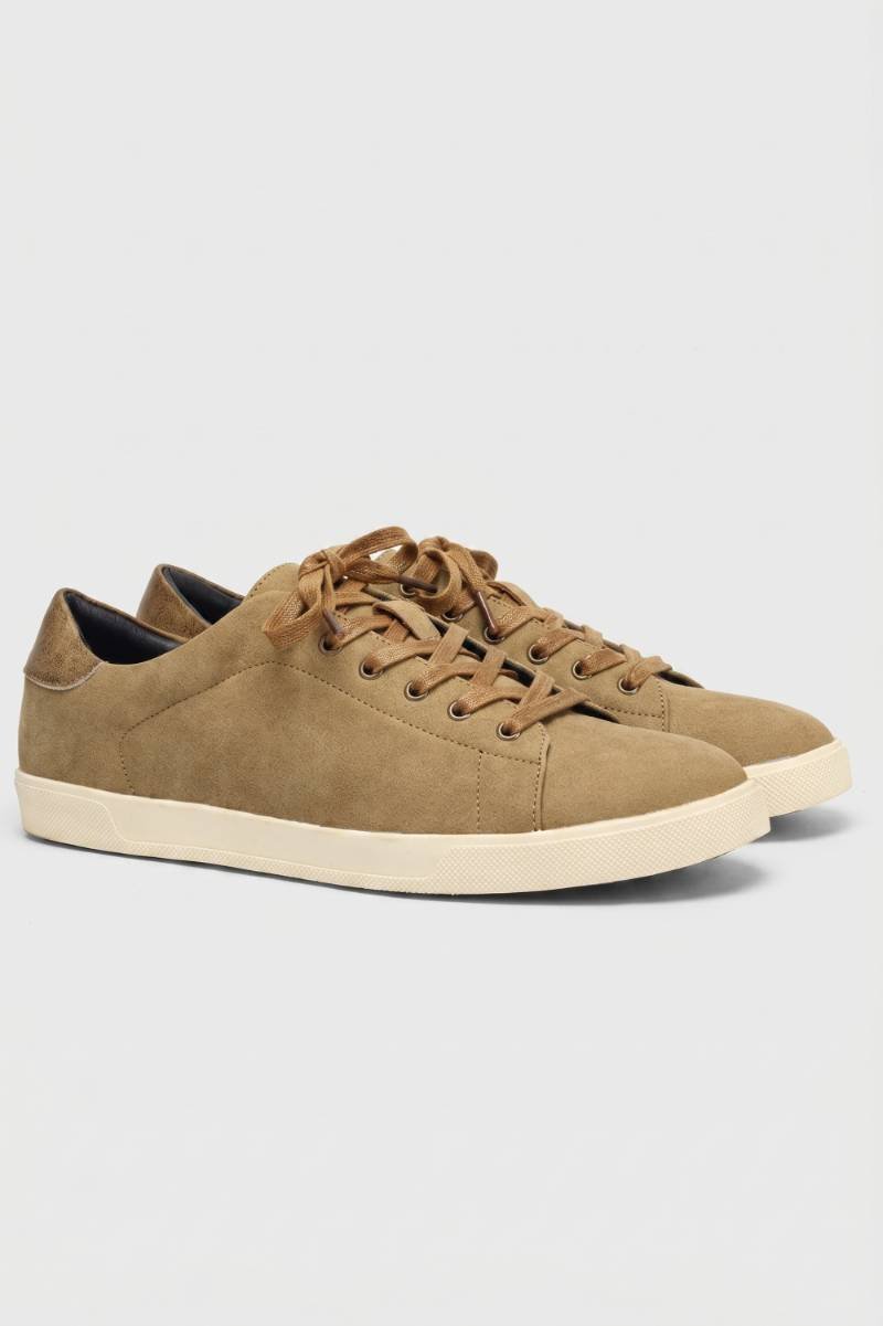 Men's Sneakers Low Top Lace Up Suede Finish Shoes