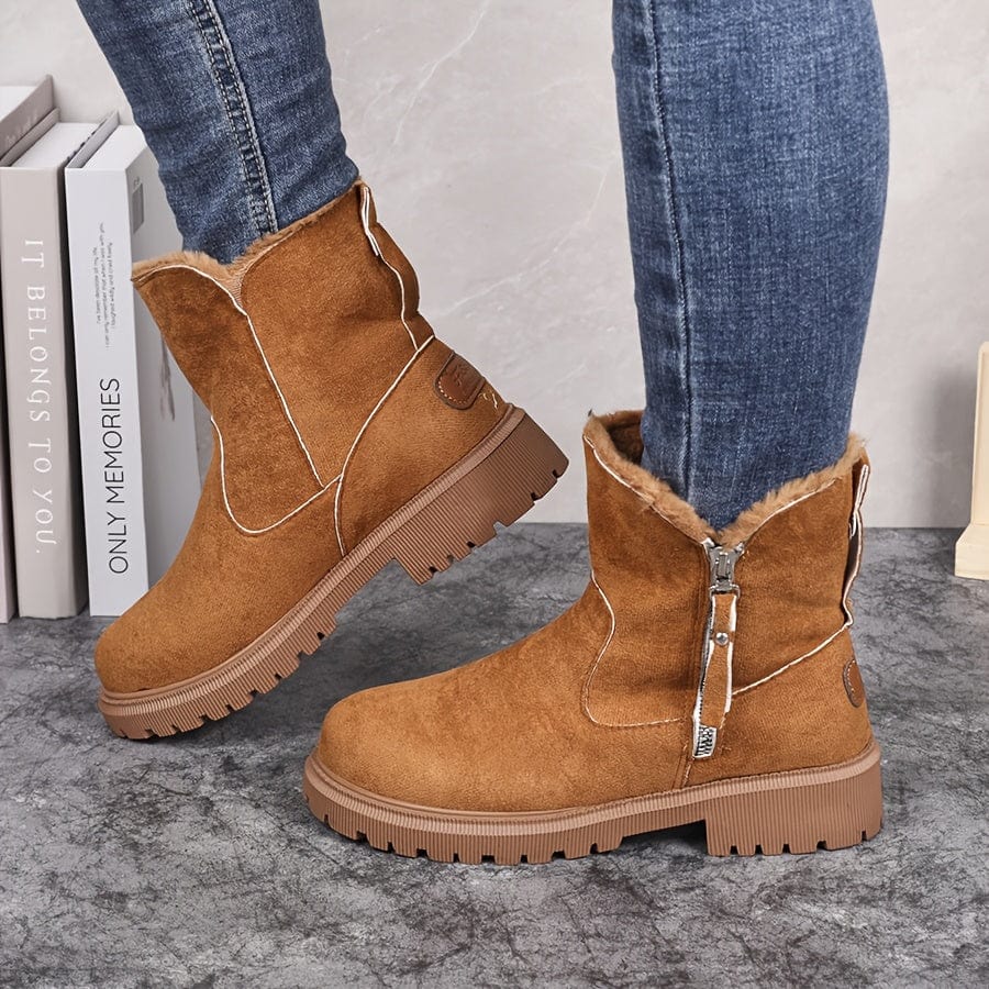 Women's Fur Lined Winter Ankle Boots