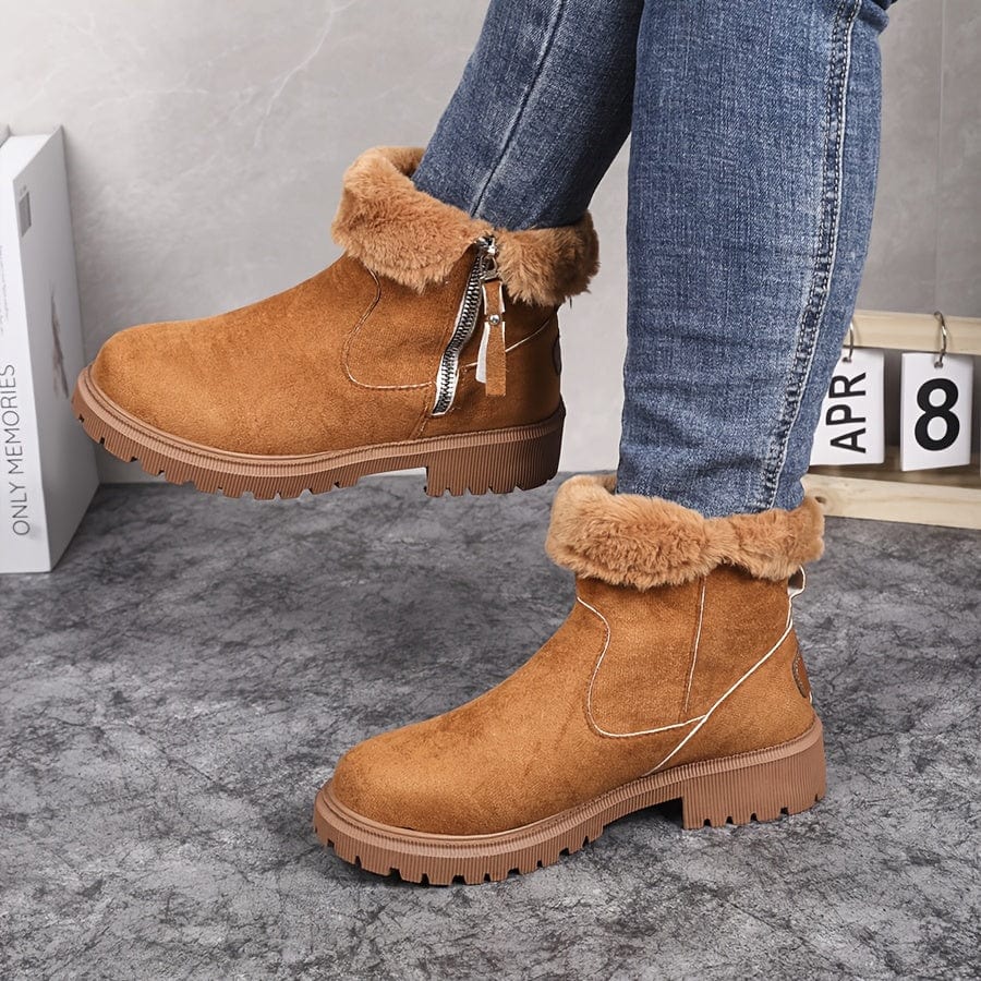 Women's Fur Lined Winter Ankle Boots