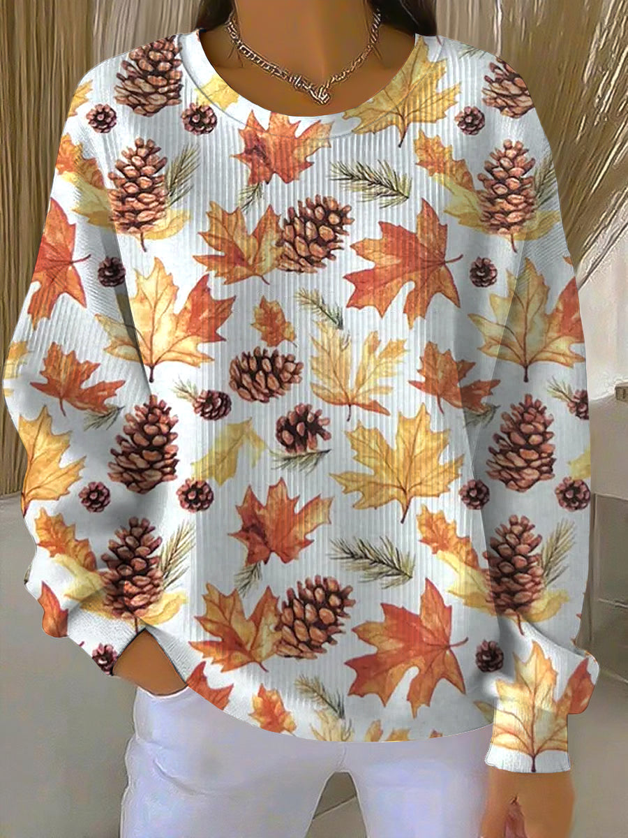 Women's Cozy Maple Leaf Sweatshirt