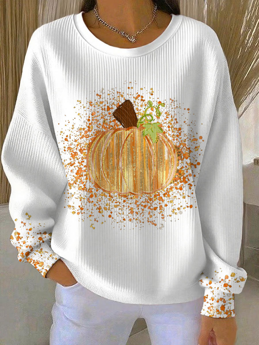 Women's Pumpkin Art Sweatshirt