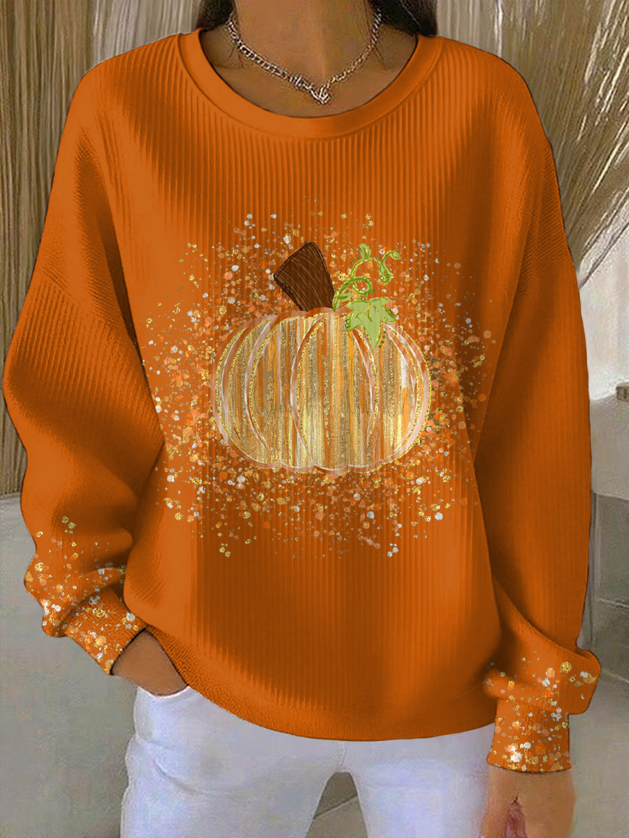 Women's Pumpkin Art Sweatshirt