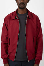Men's Harrington Jacket Tartan Lined Zip Up Casual Outerwear