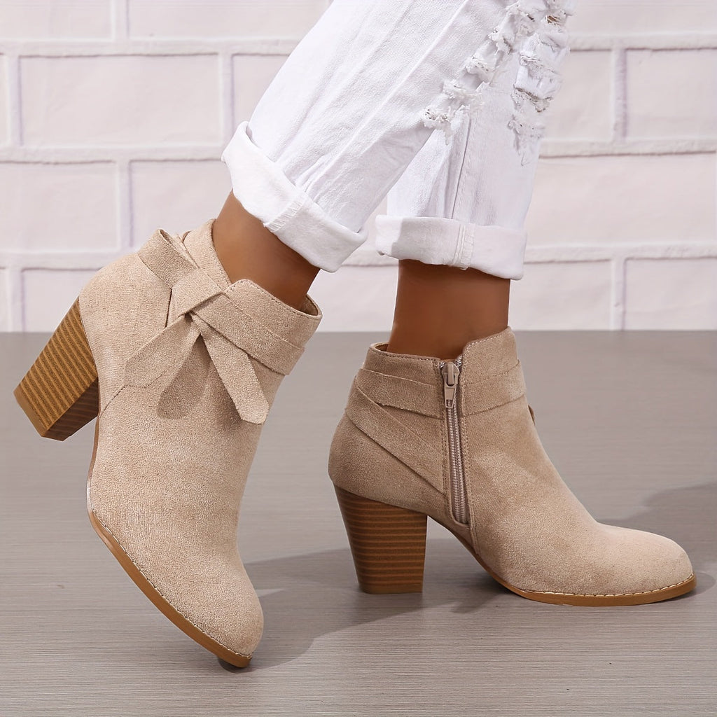 Women's Chelsea Ankle Boot with Block Heel