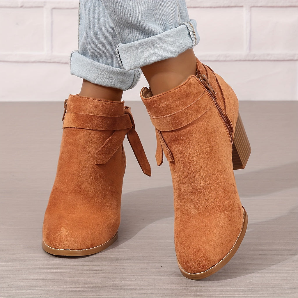 Women's Chelsea Ankle Boot with Block Heel
