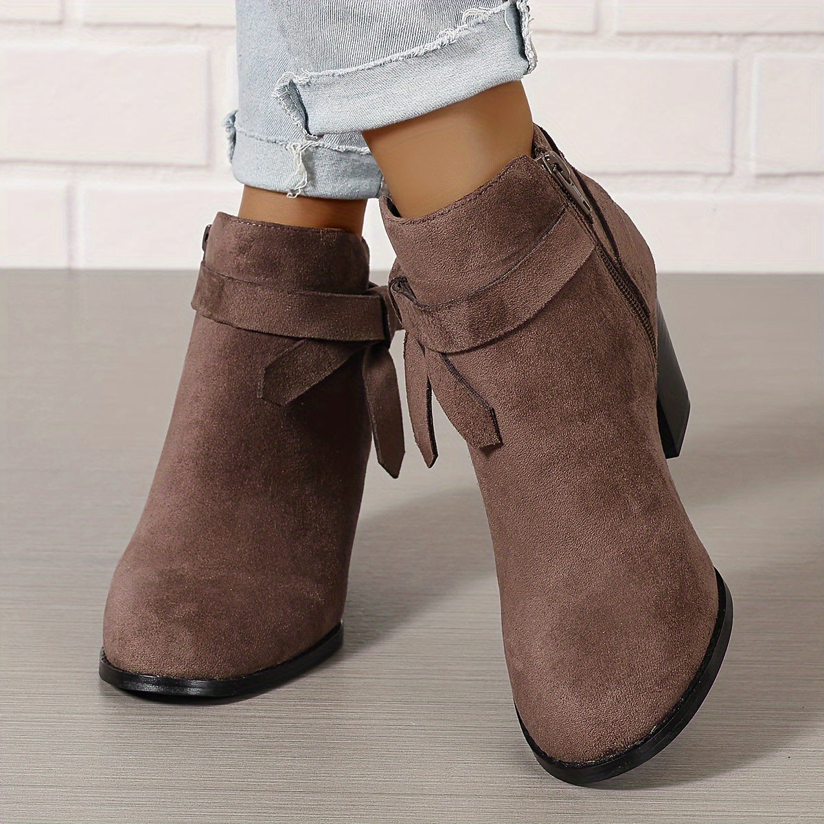 Women's Chelsea Ankle Boot with Block Heel