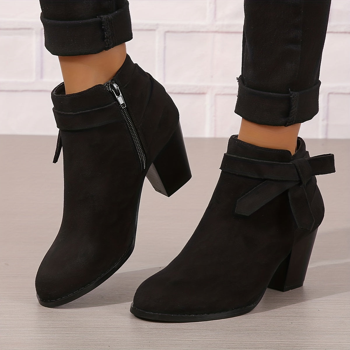 Women's Chelsea Ankle Boot with Block Heel