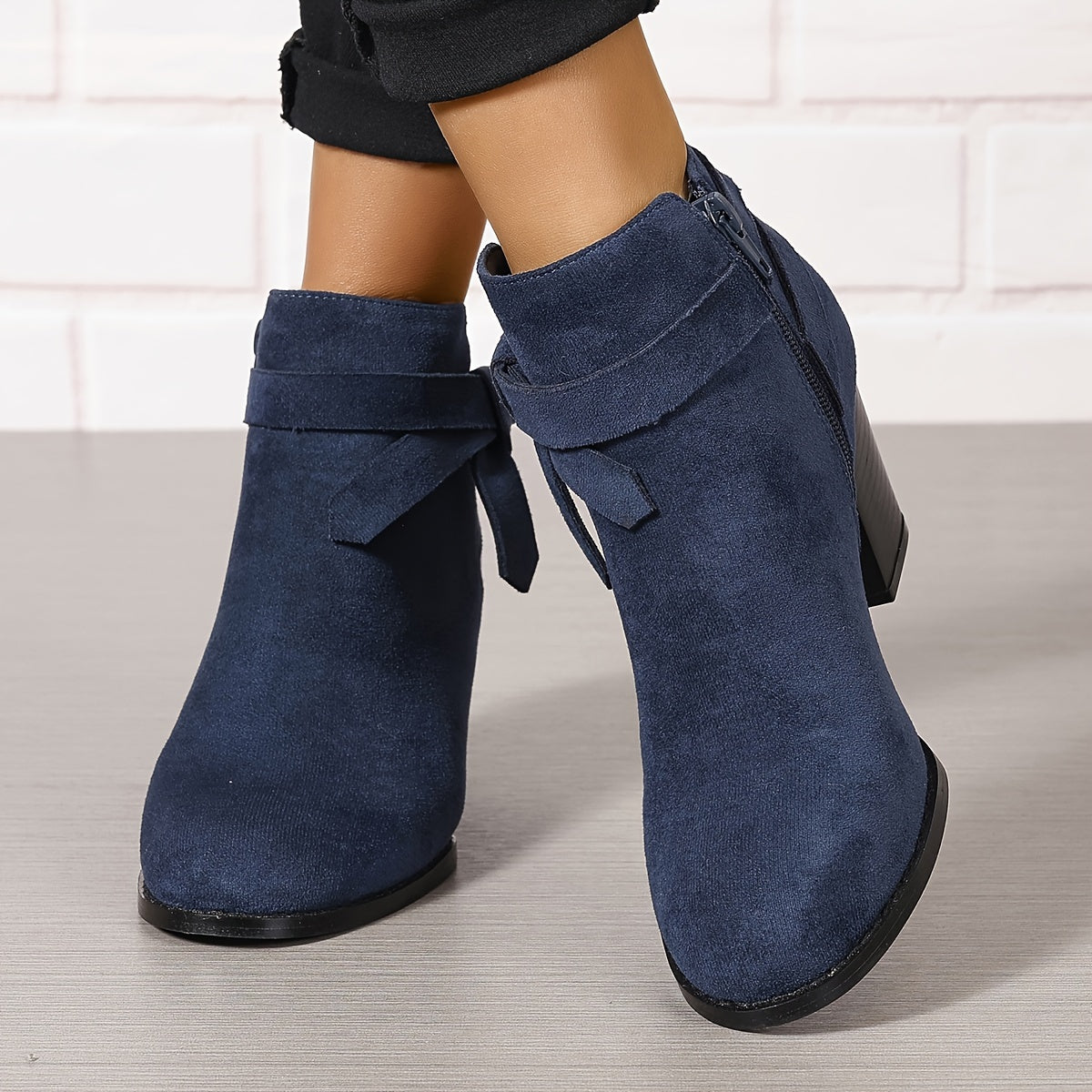 Women's Chelsea Ankle Boot with Block Heel