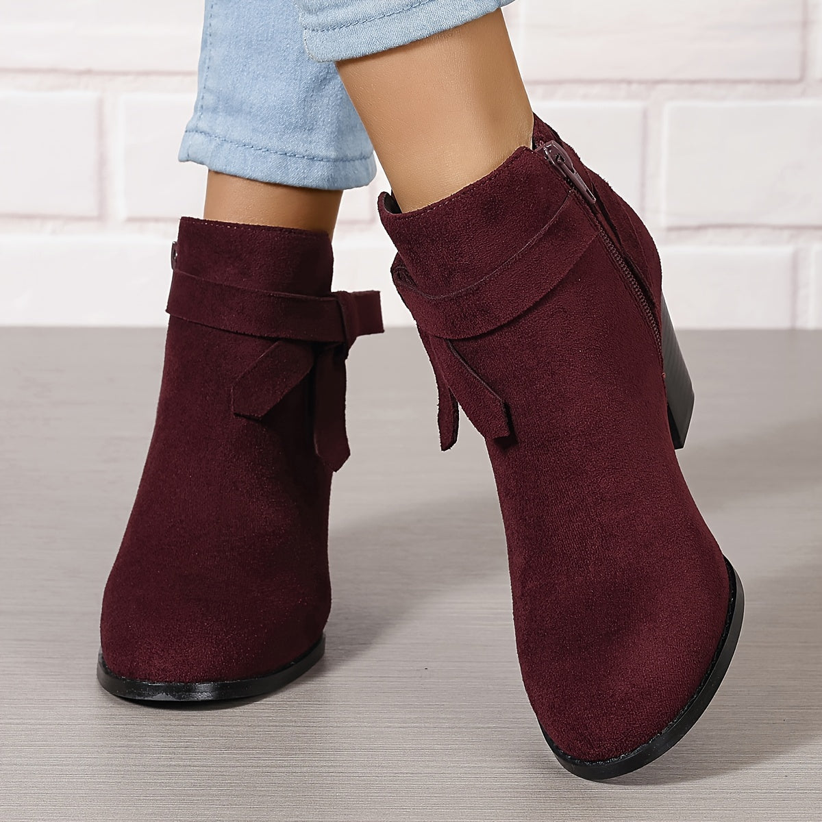 Women's Chelsea Ankle Boot with Block Heel