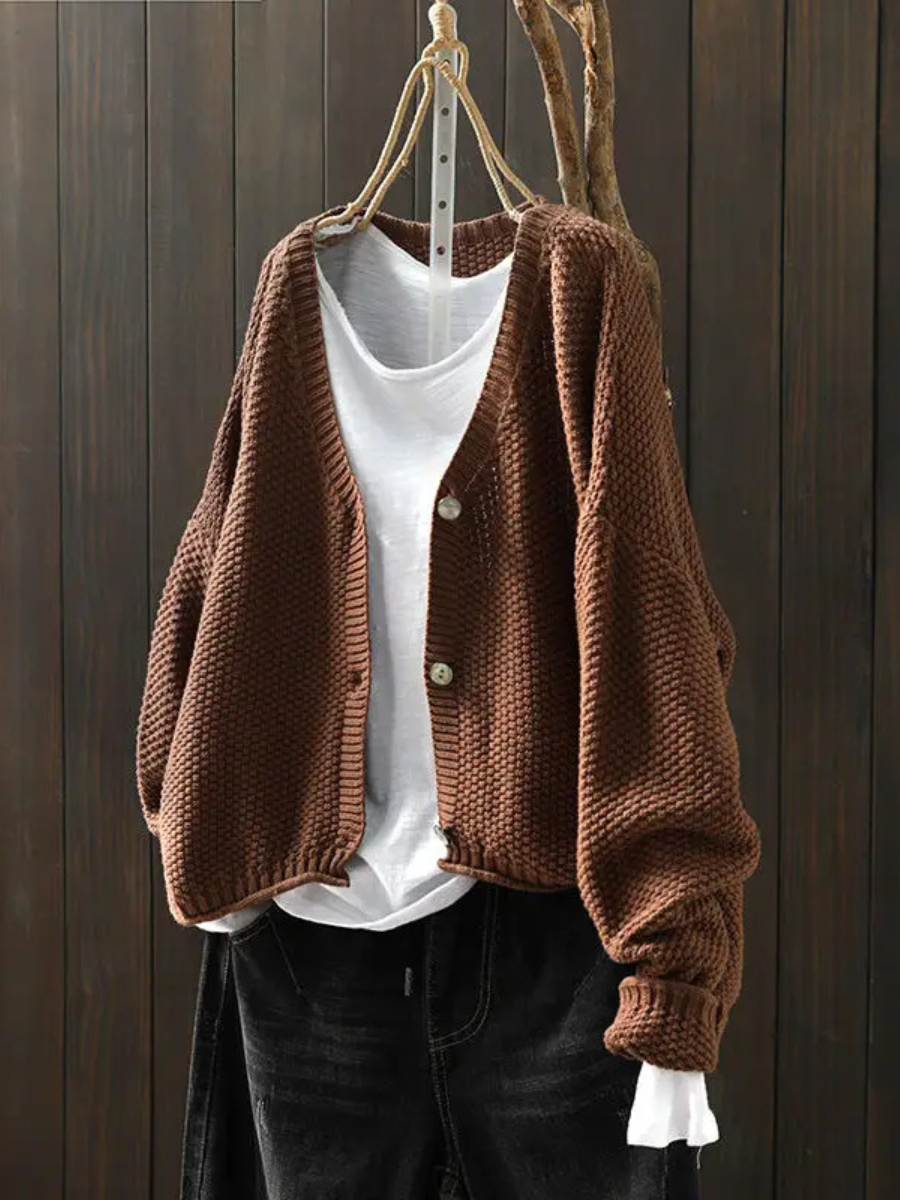 Women's Oversized Knit Cardigan Sweater