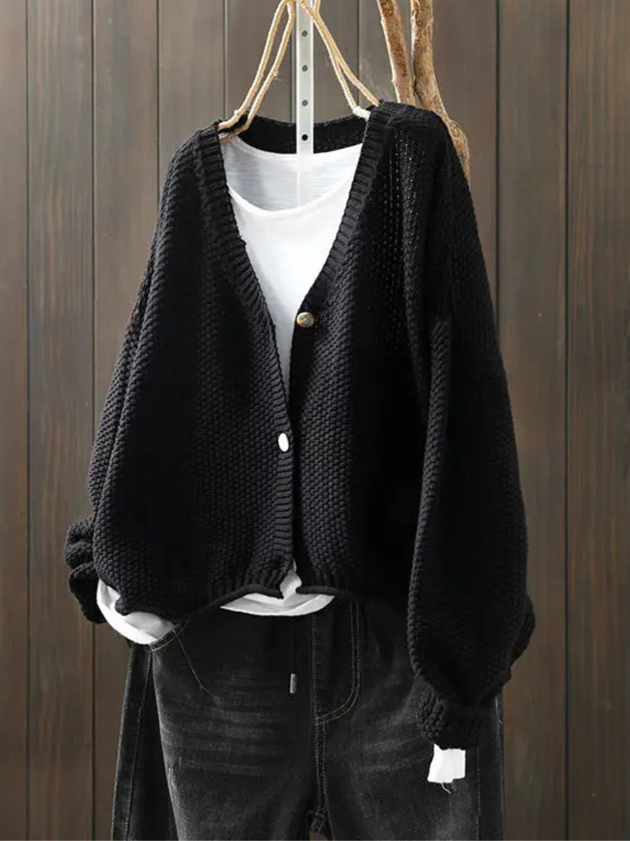 Women's Oversized Knit Cardigan Sweater