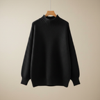 Women's Mock Neck Knit Pullover Sweater