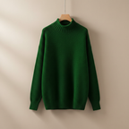 Women's Mock Neck Knit Pullover Sweater