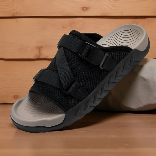 Men's Adjustable Strap Outdoor Sandals With Cushioned Footbed