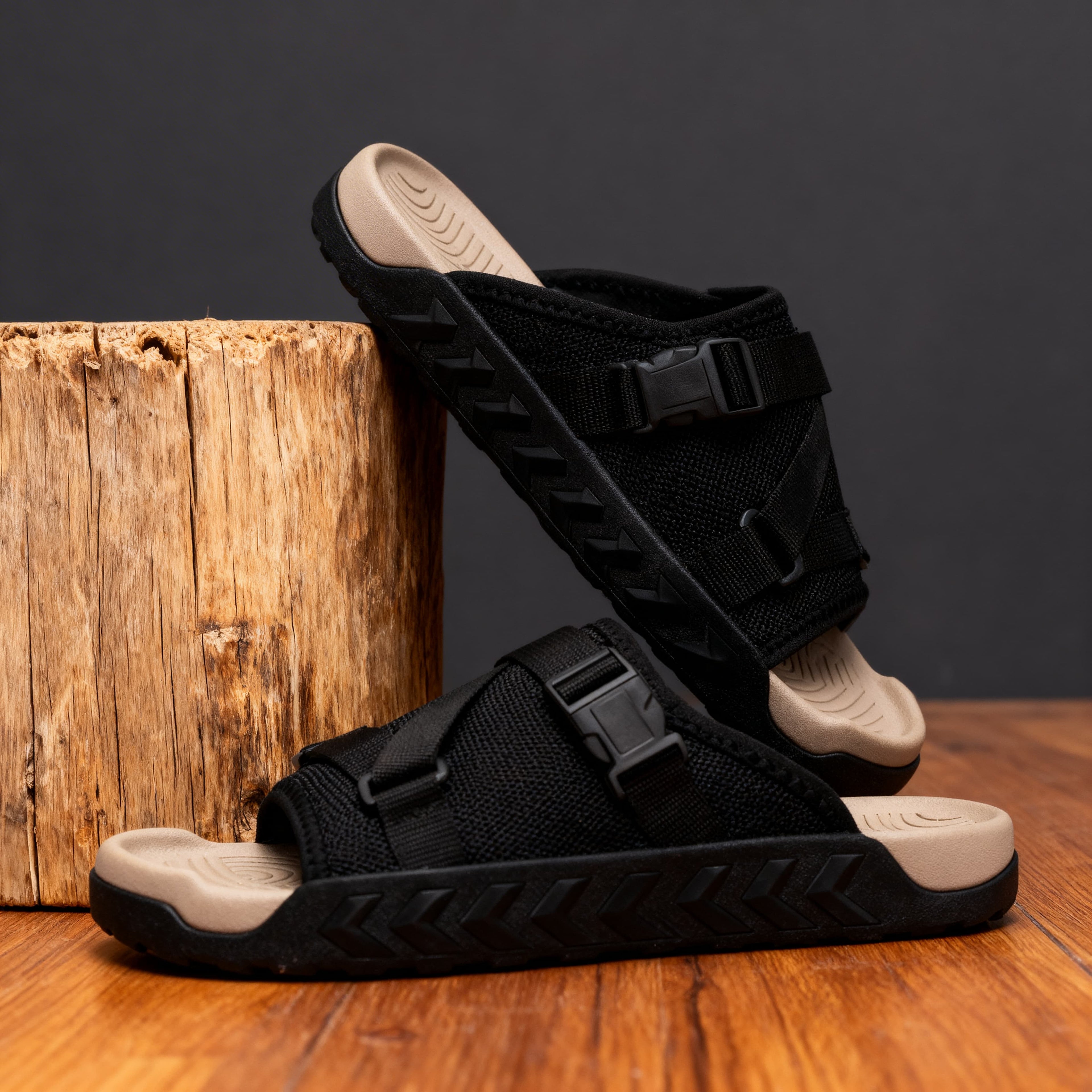 Men's Adjustable Strap Outdoor Sandals With Cushioned Footbed