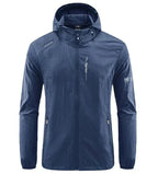Men's Ultra Lightweight Hooded Summer Jacket Windproof Sun Resistant
