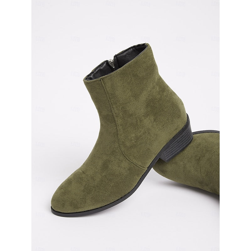Women's Everyday Zip Booties with Walkable Heel