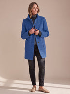 Women's Elegant Winter Coat Stand-Collar Button-Front