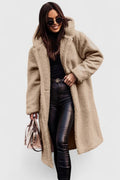 Women's Jacket Oversized Long Teddy Fleece Winter Coat
