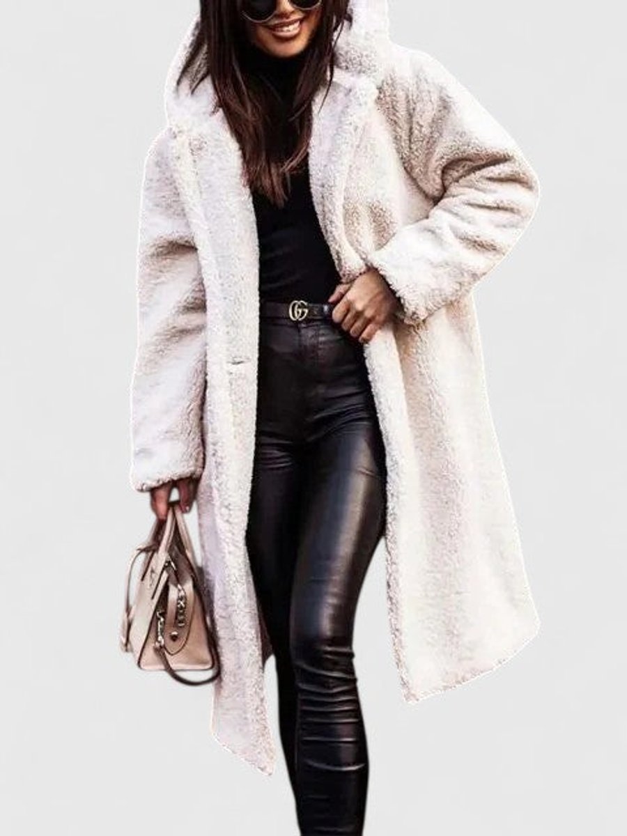 Women's Jacket Oversized Long Teddy Fleece Winter Coat
