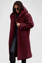 Women's Jacket Oversized Long Teddy Fleece Winter Coat