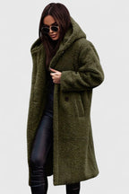 Women's Jacket Oversized Long Teddy Fleece Winter Coat