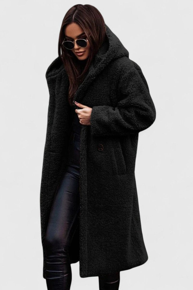 Women's Jacket Oversized Long Teddy Fleece Winter Coat
