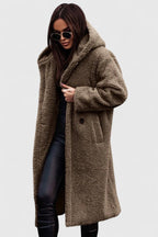 Women's Jacket Oversized Long Teddy Fleece Winter Coat