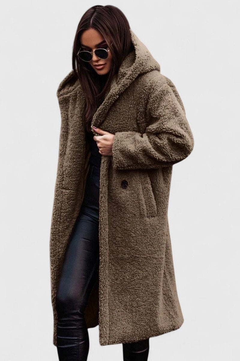 Women's Jacket Oversized Long Teddy Fleece Winter Coat
