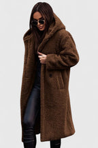 Women's Jacket Oversized Long Teddy Fleece Winter Coat