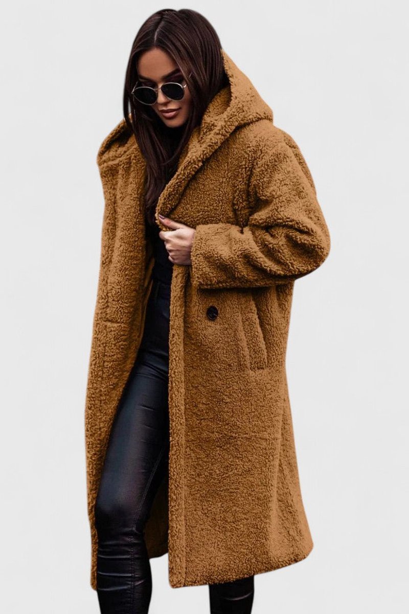 Women's Jacket Oversized Long Teddy Fleece Winter Coat