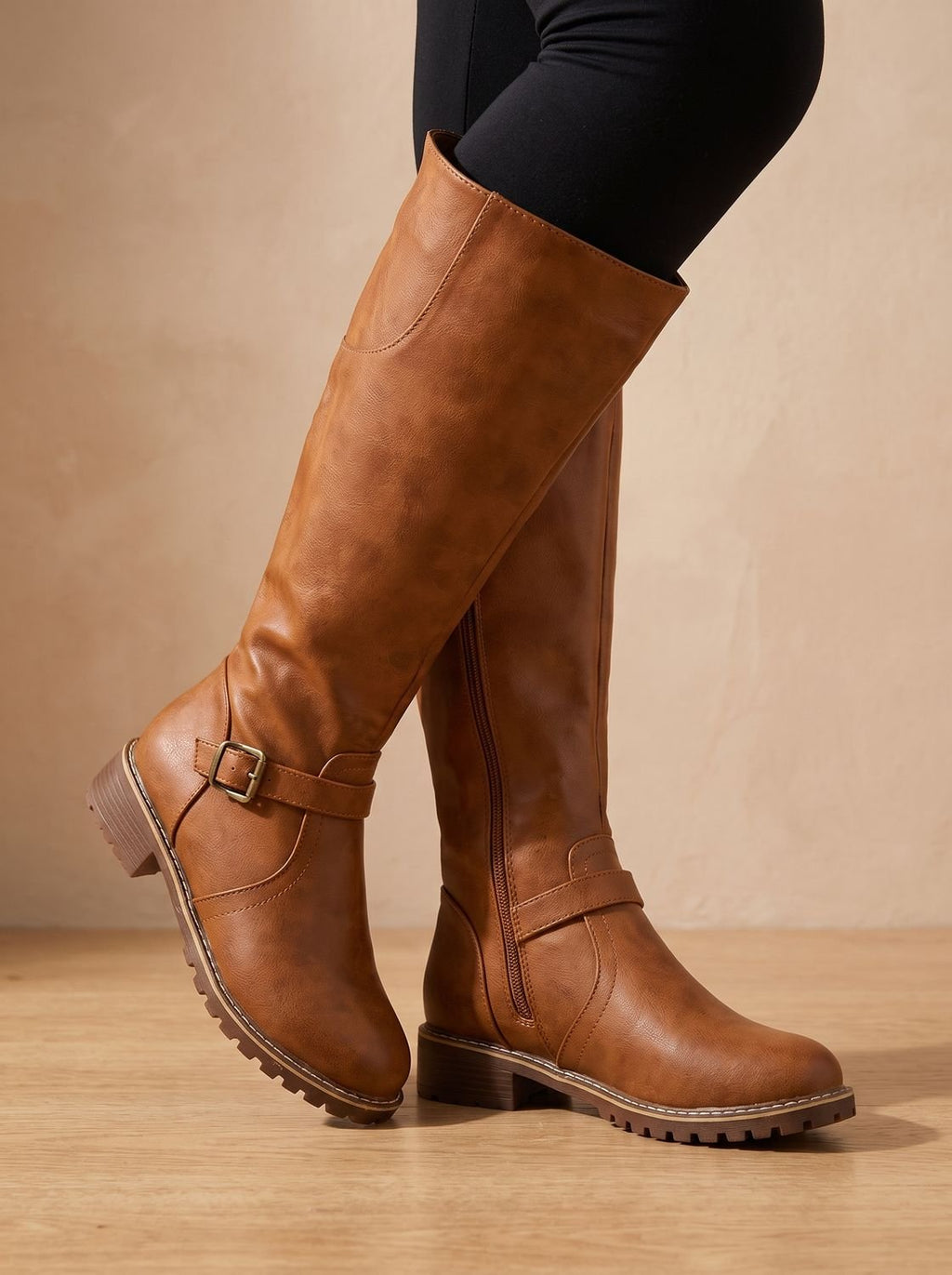 Women's Shock-Absorbing Tall Riding Boots with Lift-Out Footbed