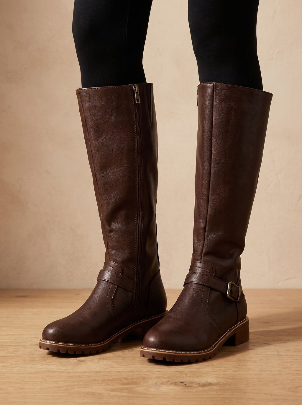 Women's Shock-Absorbing Tall Riding Boots with Lift-Out Footbed