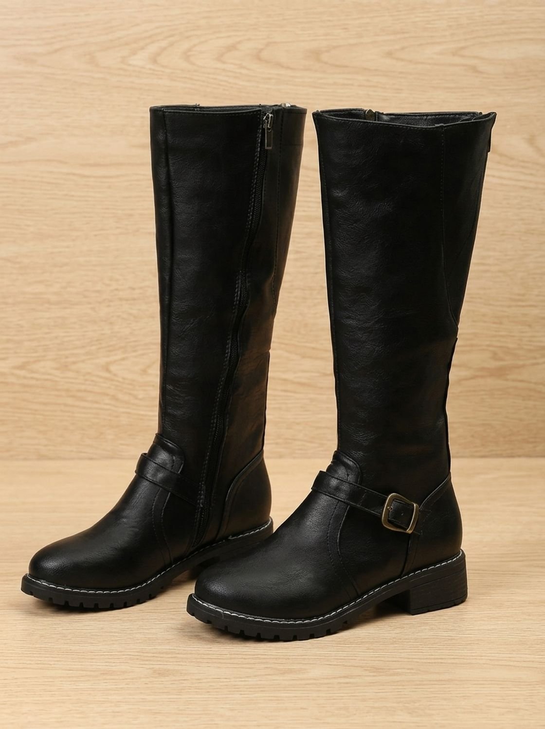Women's Shock-Absorbing Tall Riding Boots with Lift-Out Footbed
