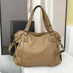 Women's Large Capacity Leather Shoulder Tote Bag Studded