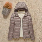 Women's Lightweight Hooded Quilted Jacket Packable Puffer