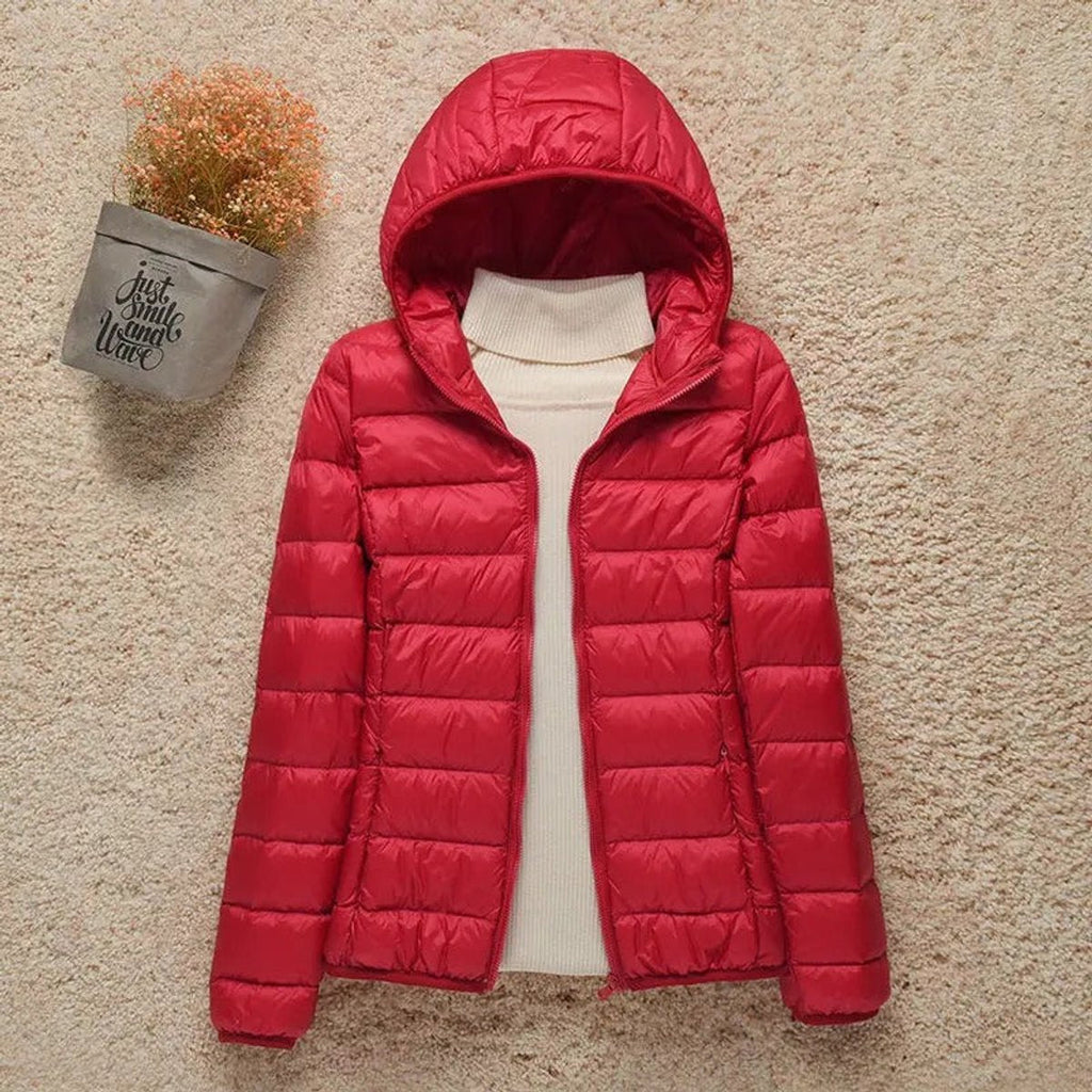 Women's Lightweight Hooded Quilted Jacket Packable Puffer