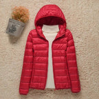 Women's Lightweight Hooded Quilted Jacket Packable Puffer