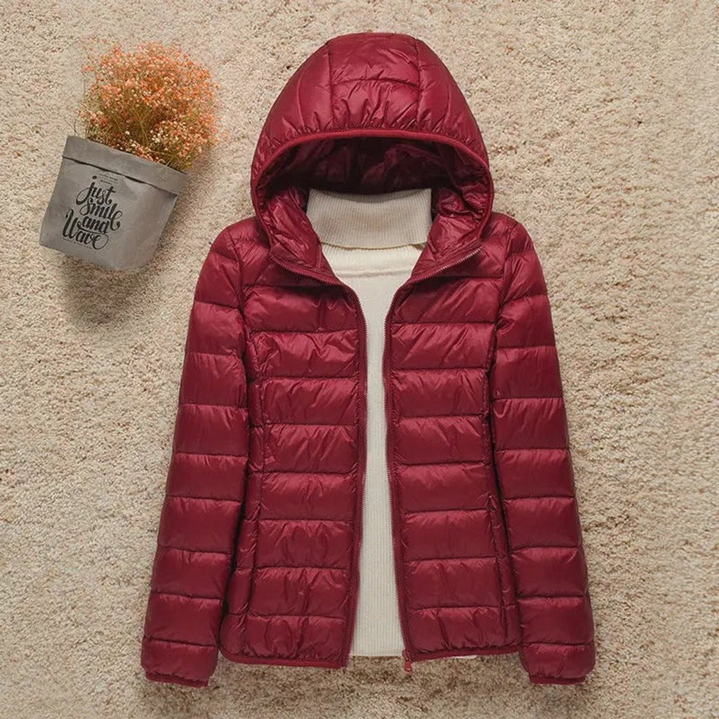 Women's Lightweight Hooded Quilted Jacket Packable Puffer