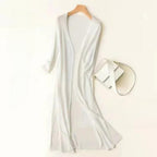 Women's Lightweight Open-Front Long Knit Cardigan