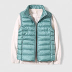 Women's Lightweight Quilted Sleeveless Puffer Vest Zip-Up