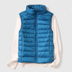 Women's Lightweight Quilted Sleeveless Puffer Vest Zip-Up