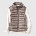 Women's Lightweight Quilted Sleeveless Puffer Vest Zip-Up
