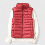 Women's Lightweight Quilted Sleeveless Puffer Vest Zip-Up