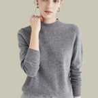 Women's Merino Mock-Neck Long-Sleeve Wool Sweaters