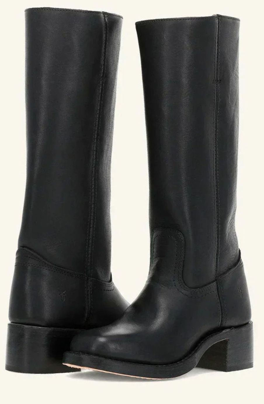 Women's Mid-Calf Stacked-Heel Classic Western Boots