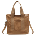 Women's Multifunction Crossbody Canvas Tote Bag Adjustable Strap