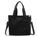Women's Multifunction Crossbody Canvas Tote Bag Adjustable Strap