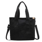Women's Multifunction Crossbody Canvas Tote Bag Adjustable Strap
